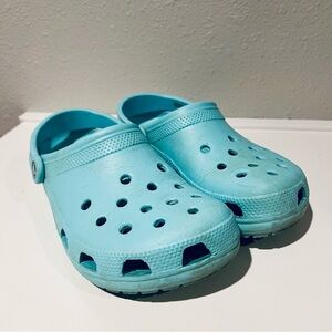 Crocs Adult Classic Clog Teal Baby Blue Women’s Size 8 Mens Size 6 Mule Slip On
